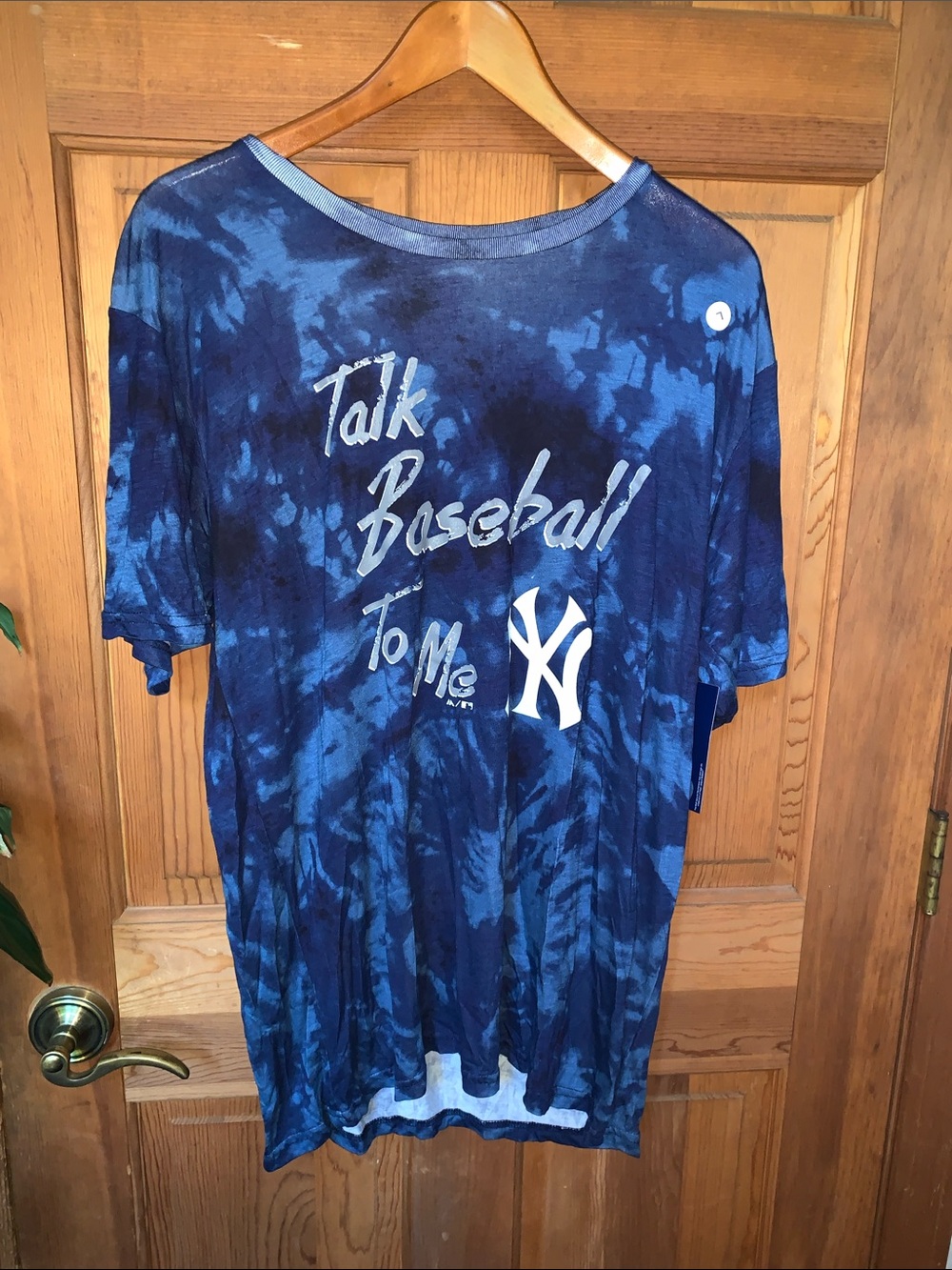 NWT Men’s Majestic Threads NY Yankees Tee Sz L, Blue.